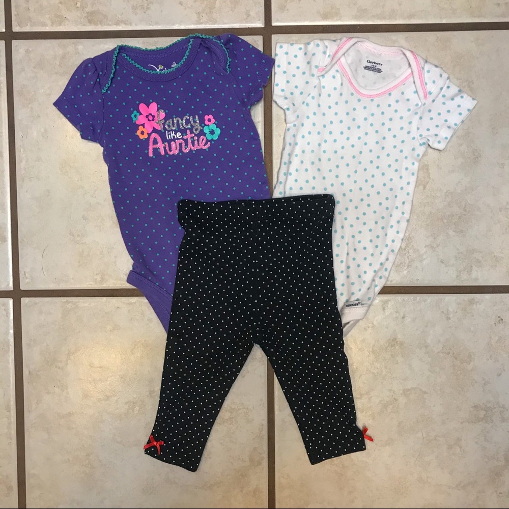 3pc Polka Dot Set